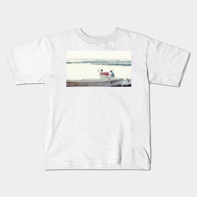 Fishermen Kids T-Shirt by robelf